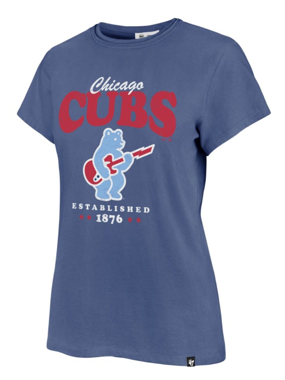Chicago Cubs '47 Brand Blues Alt Collection Graphic Tee Size Small NWOT